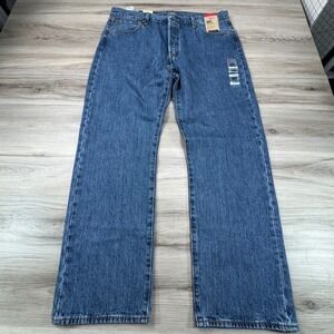 Levi's 501 Original Fit Jeans Mens Size 36x30 NWT Blue‎ Denim Pants button fly